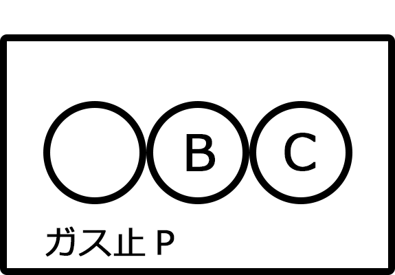 配管のガス圧が低下した時