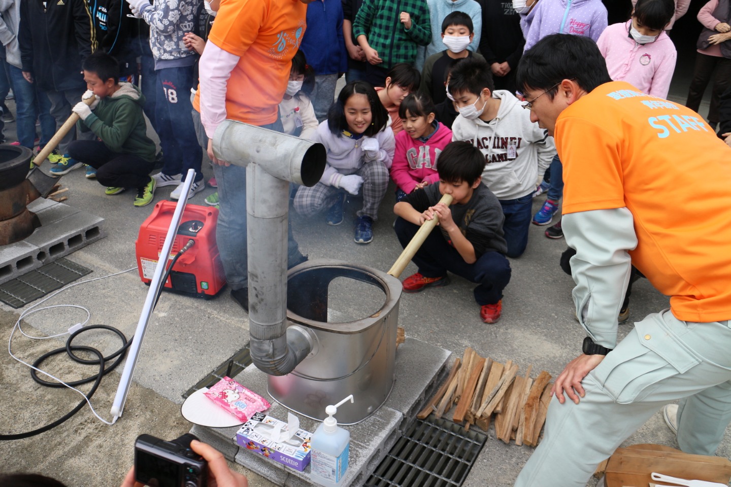 青年部会「火育出張教室」(内子町立内子小学校)の活動報告