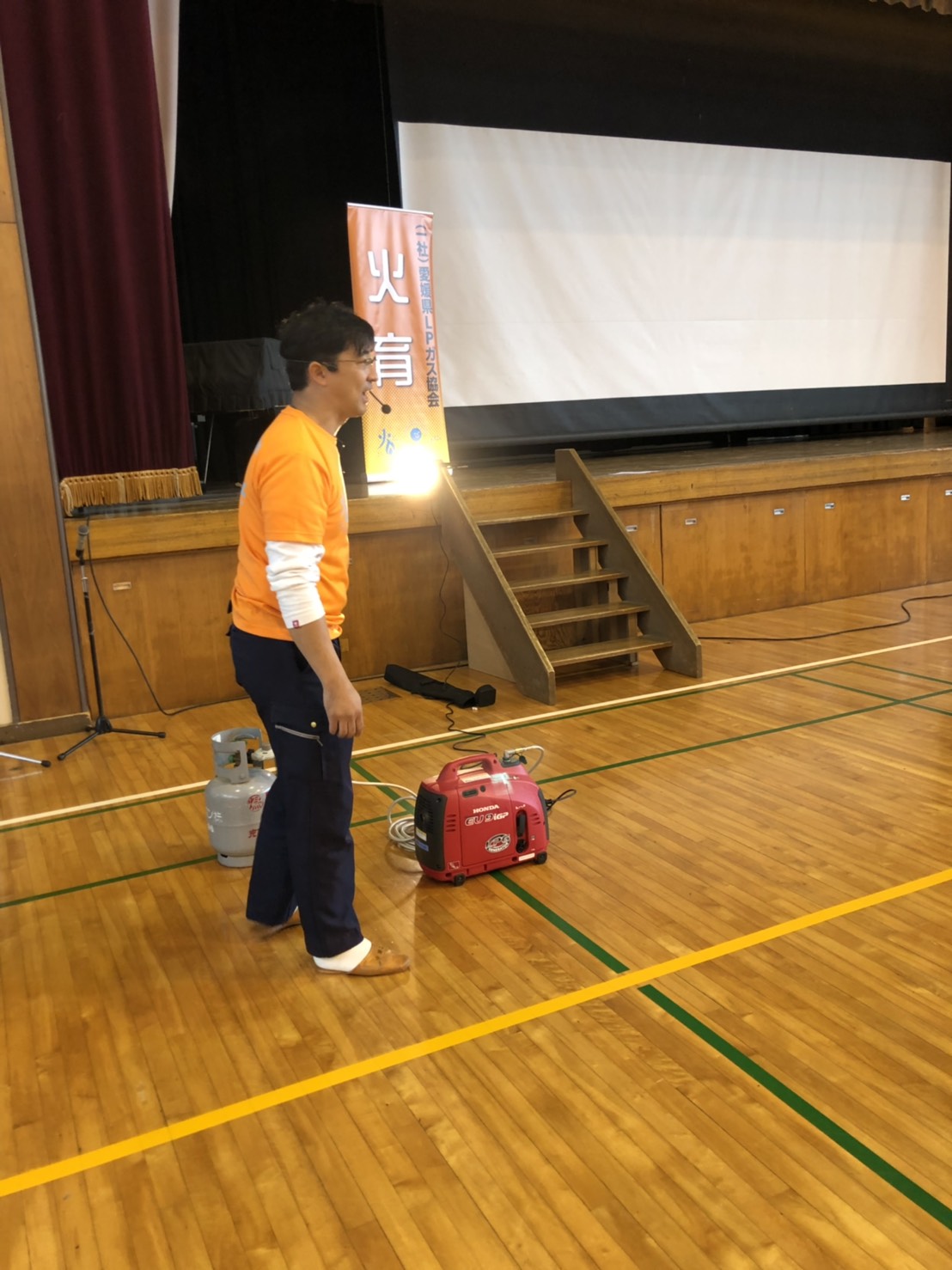 青年部会「火育出張教室」(内子町立内子小学校)の活動報告